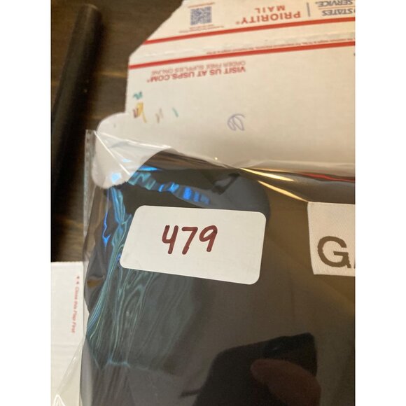 Womens Ganni Pleated Georgette‎ Shirt Dress Black 2/EU34 Crinkled Polyester - Picture 11 of 11